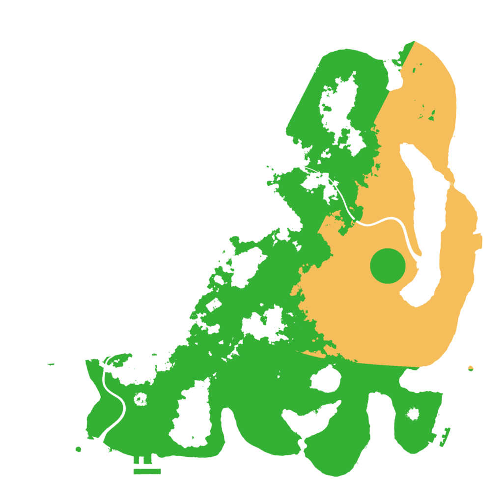 Biome Rust Map: Procedural Map, Size: 3750, Seed: 27495568