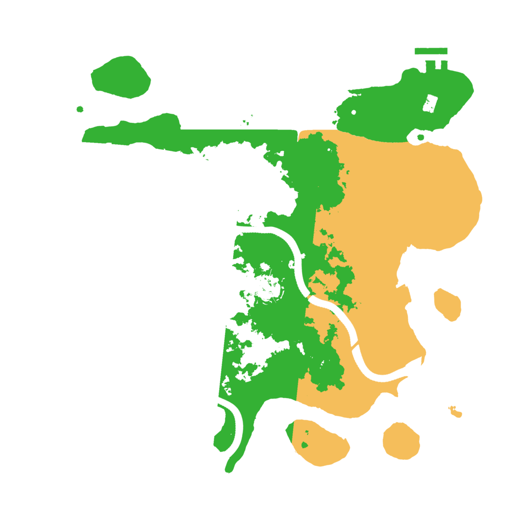 Biome Rust Map: Procedural Map, Size: 3200, Seed: 4307163
