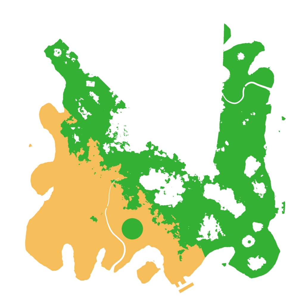 Biome Rust Map: Procedural Map, Size: 3800, Seed: 622900