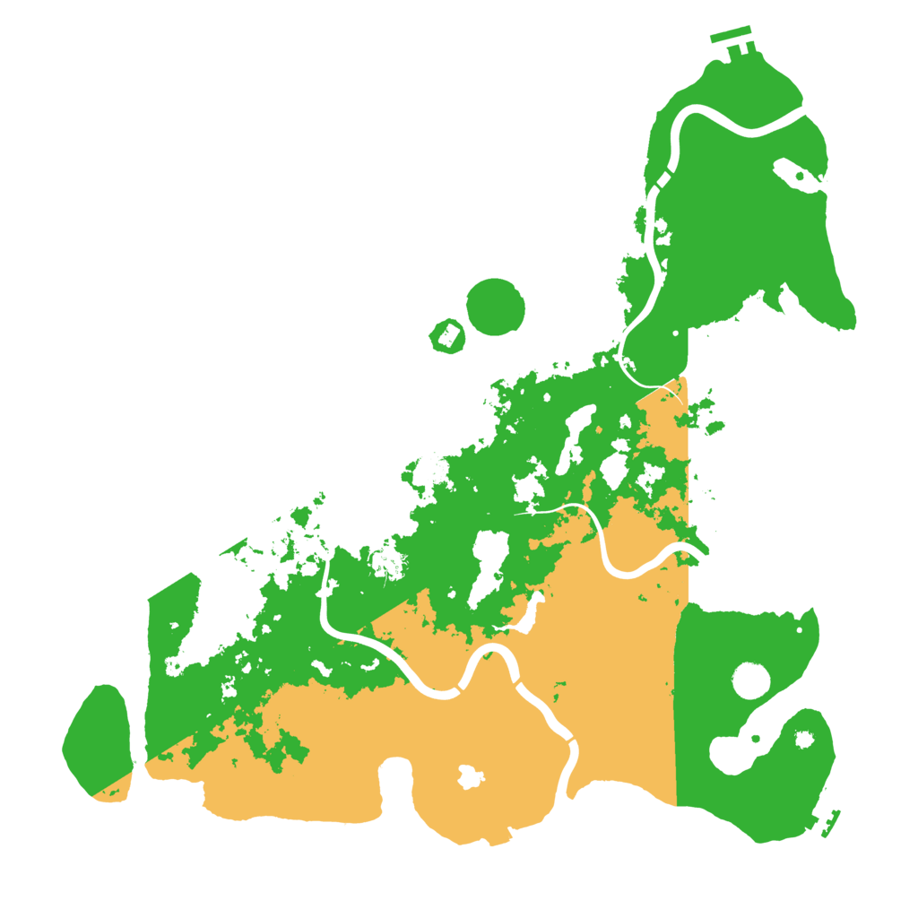 Biome Rust Map: Procedural Map, Size: 4499, Seed: 740645957