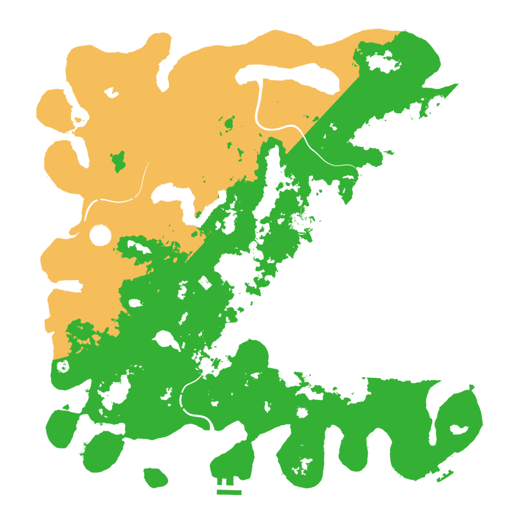 Biome Rust Map: Procedural Map, Size: 4250, Seed: 884416414