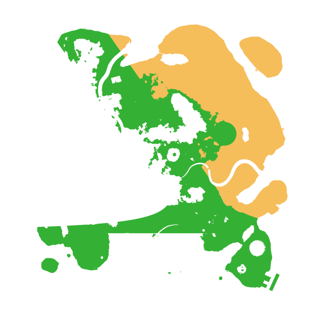 Biome Rust Map: Procedural Map, Size: 3500, Seed: 434023446