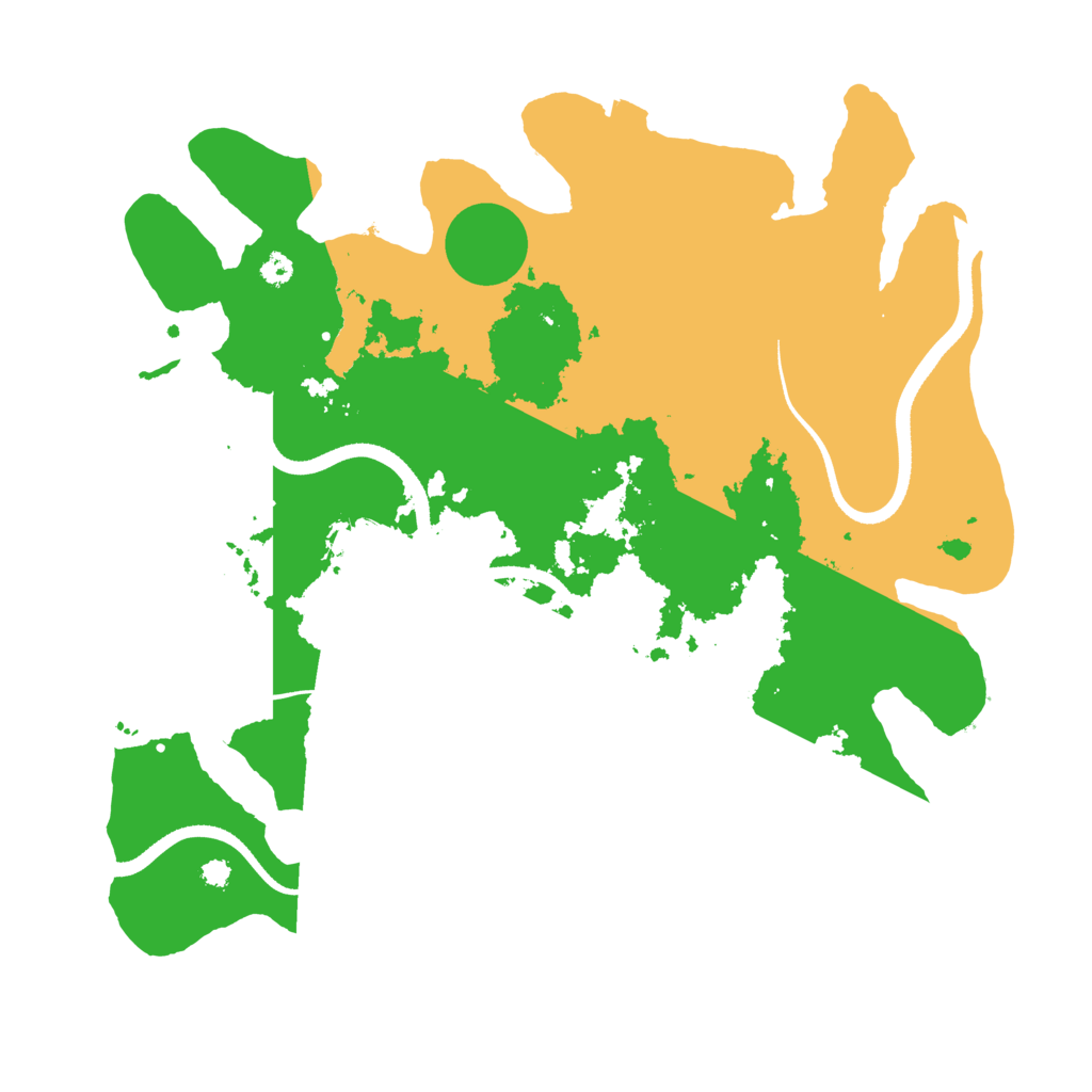 Biome Rust Map: Procedural Map, Size: 3500, Seed: 2000149088