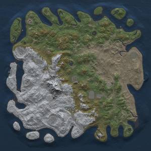 Thumbnail Rust Map: Procedural Map, Size: 5000, Seed: 4536234, 18 Monuments