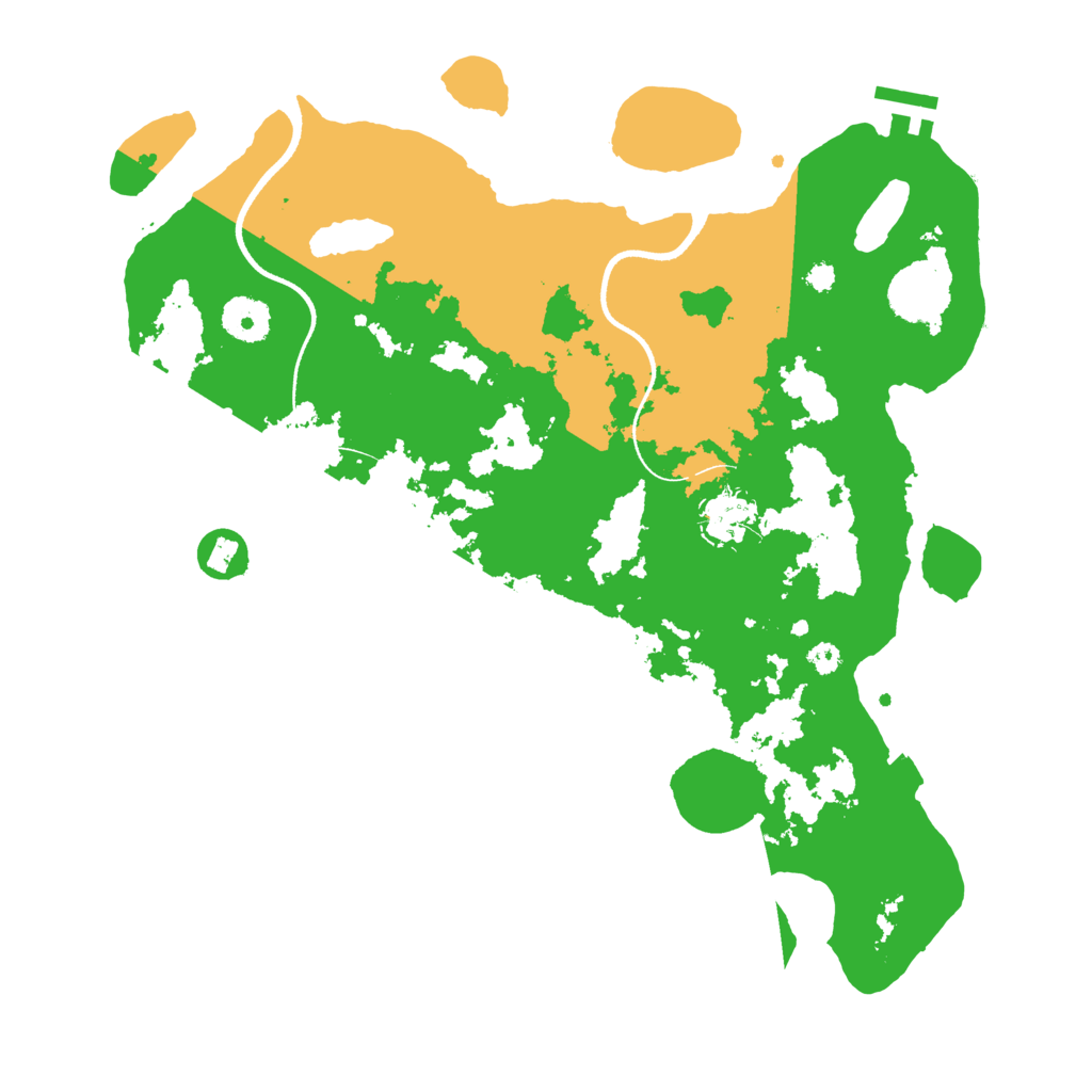 Biome Rust Map: Procedural Map, Size: 3500, Seed: 503795217