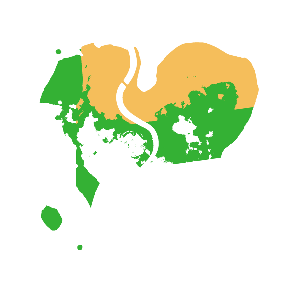Biome Rust Map: Procedural Map, Size: 2299, Seed: 50000