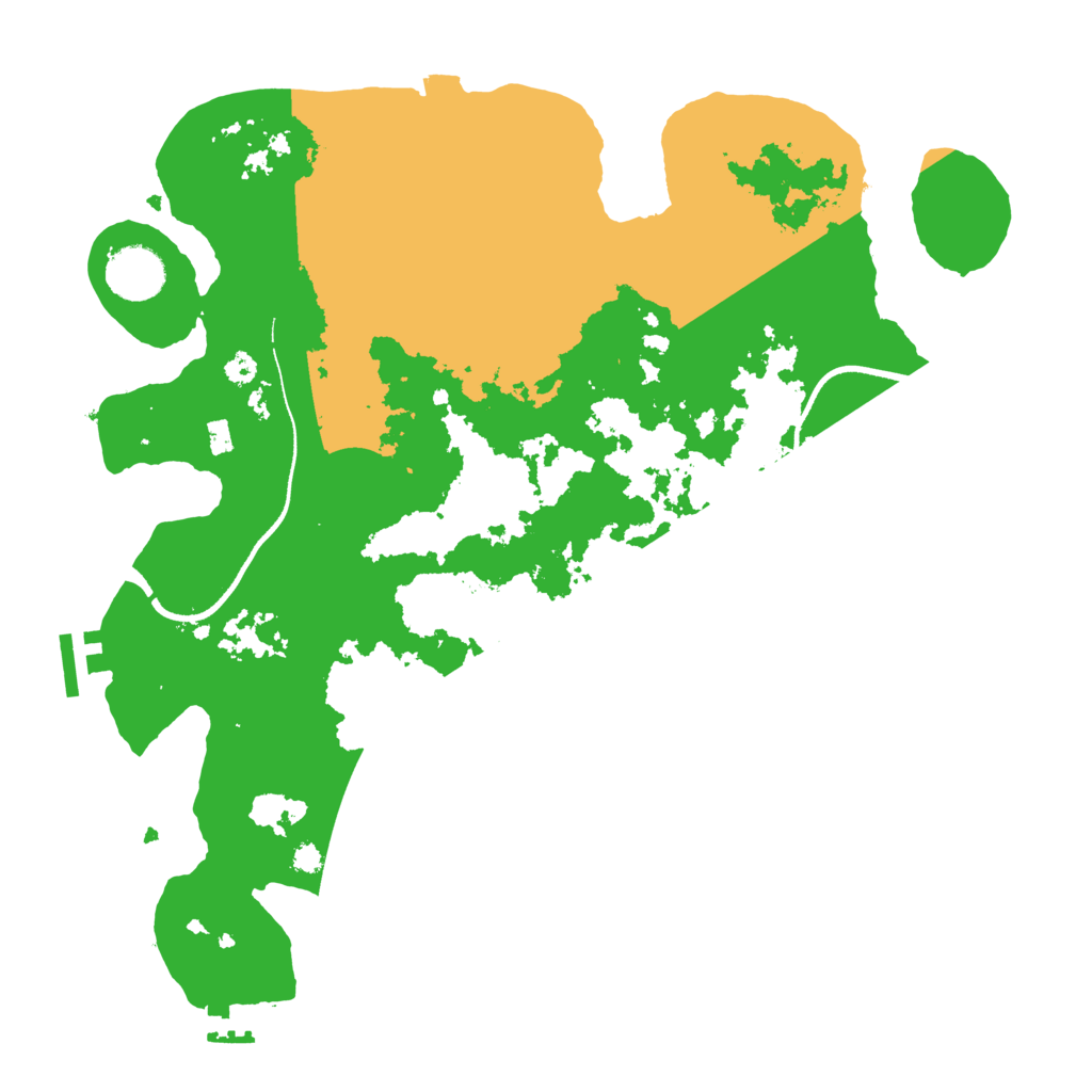 Biome Rust Map: Procedural Map, Size: 3500, Seed: 820512585