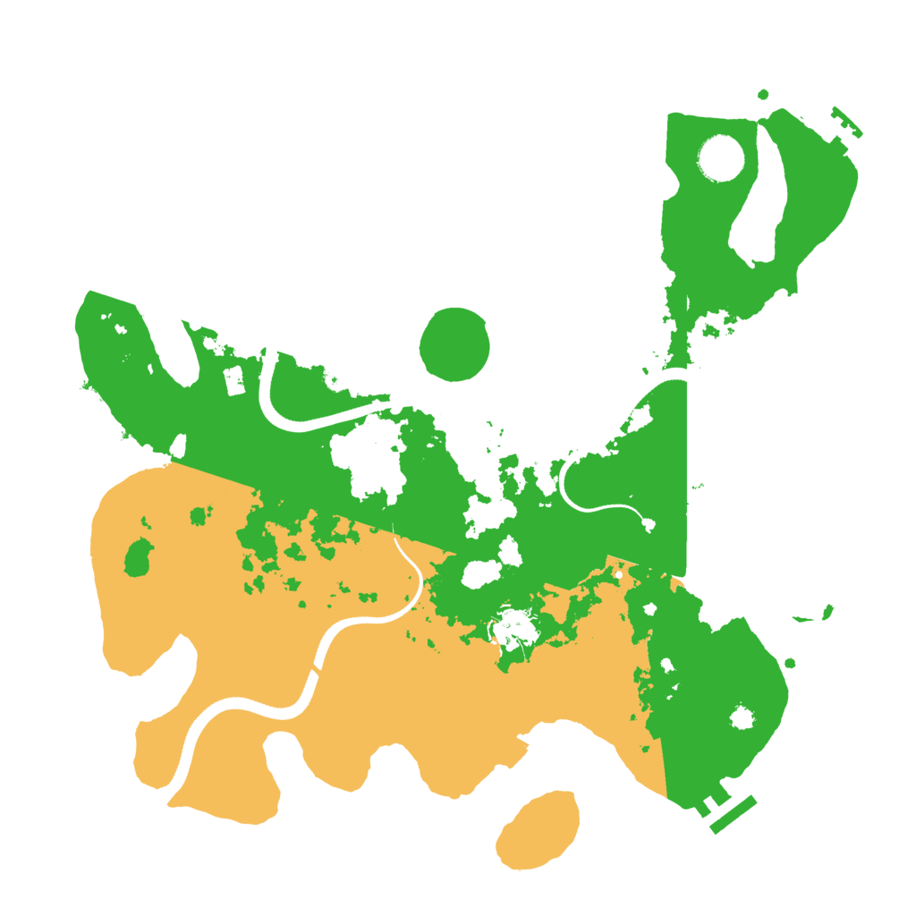 Biome Rust Map: Procedural Map, Size: 3500, Seed: 526462930
