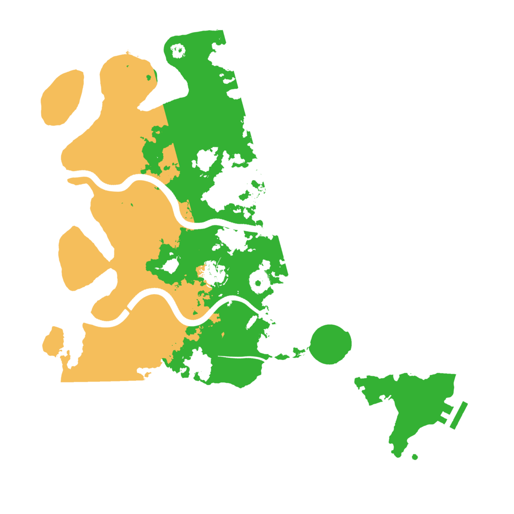 Biome Rust Map: Procedural Map, Size: 3550, Seed: 194023