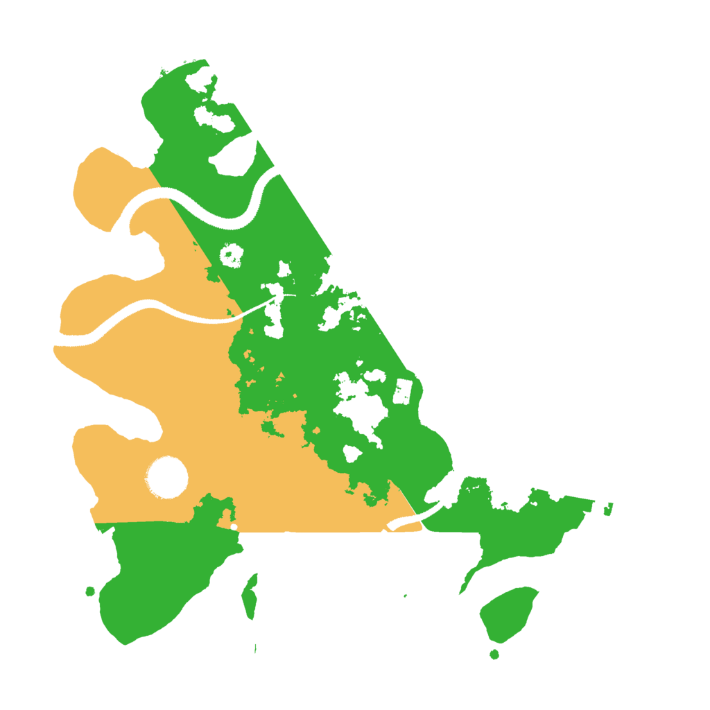 Biome Rust Map: Procedural Map, Size: 3000, Seed: 14190