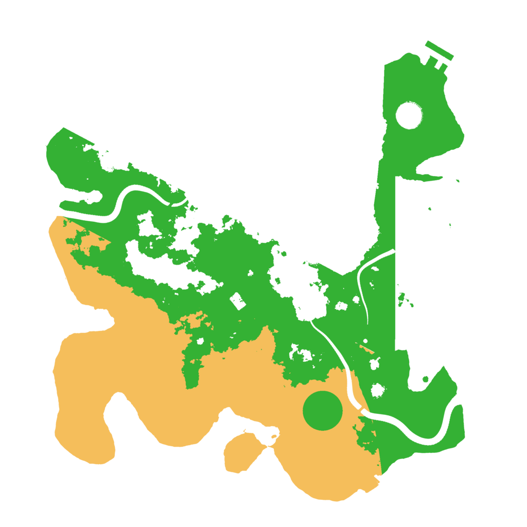 Biome Rust Map: Procedural Map, Size: 3500, Seed: 1323646913