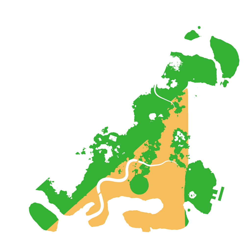 Biome Rust Map: Procedural Map, Size: 3550, Seed: 96263