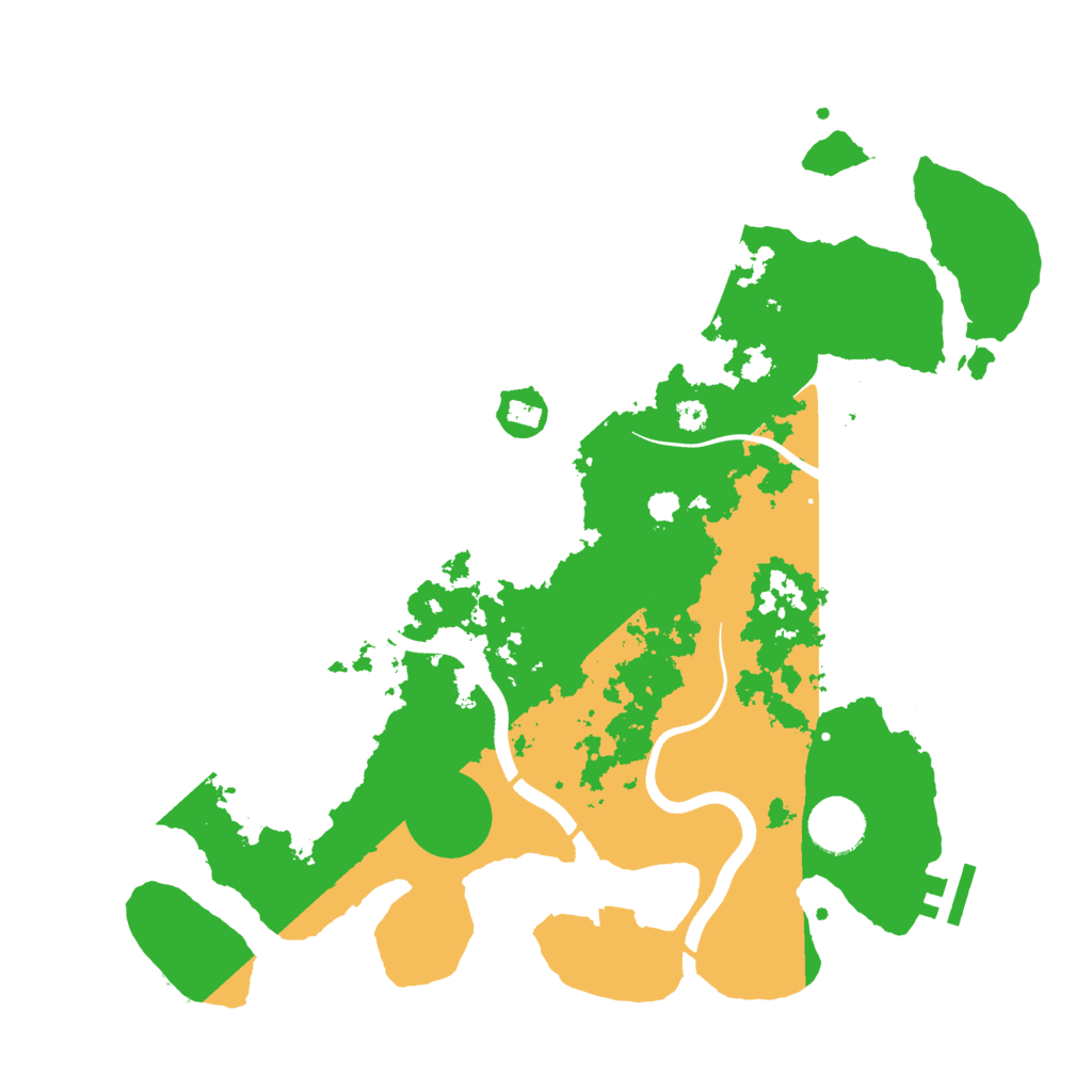 Biome Rust Map: Procedural Map, Size: 3550, Seed: 96263