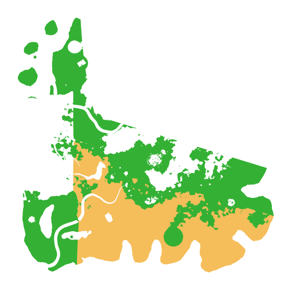 Biome Rust Map: Procedural Map, Size: 4000, Seed: 2121