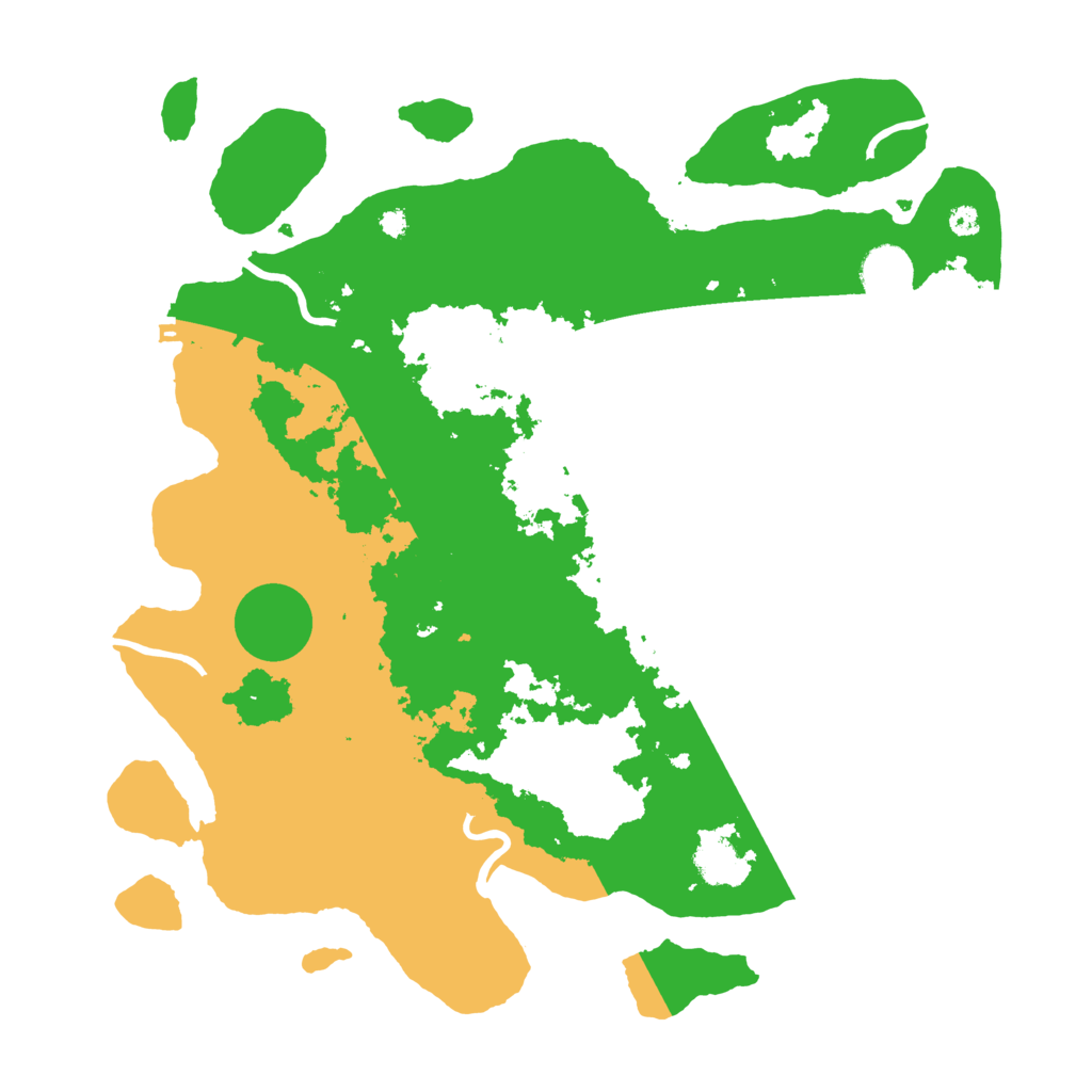 Biome Rust Map: Procedural Map, Size: 3700, Seed: 960166366