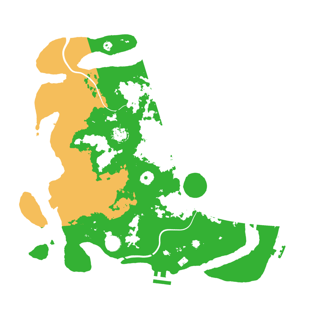 Biome Rust Map: Procedural Map, Size: 3500, Seed: 1126