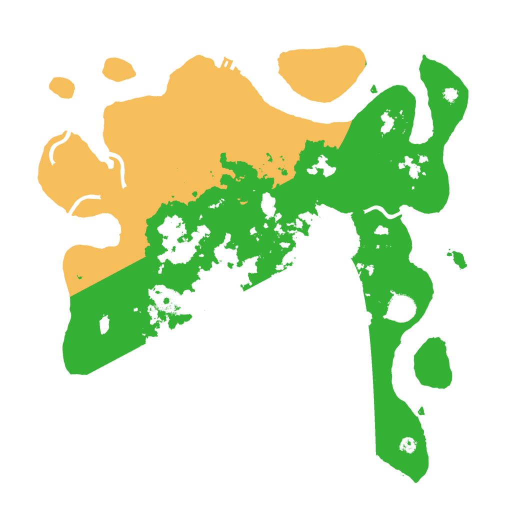 Biome Rust Map: Procedural Map, Size: 3250, Seed: 1007107985