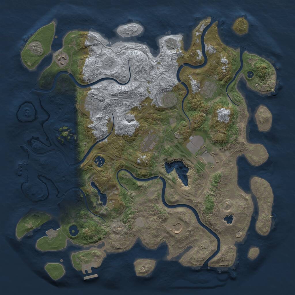 Rust Map: Procedural Map, Size: 4250, Seed: 67514912, 15 Monuments