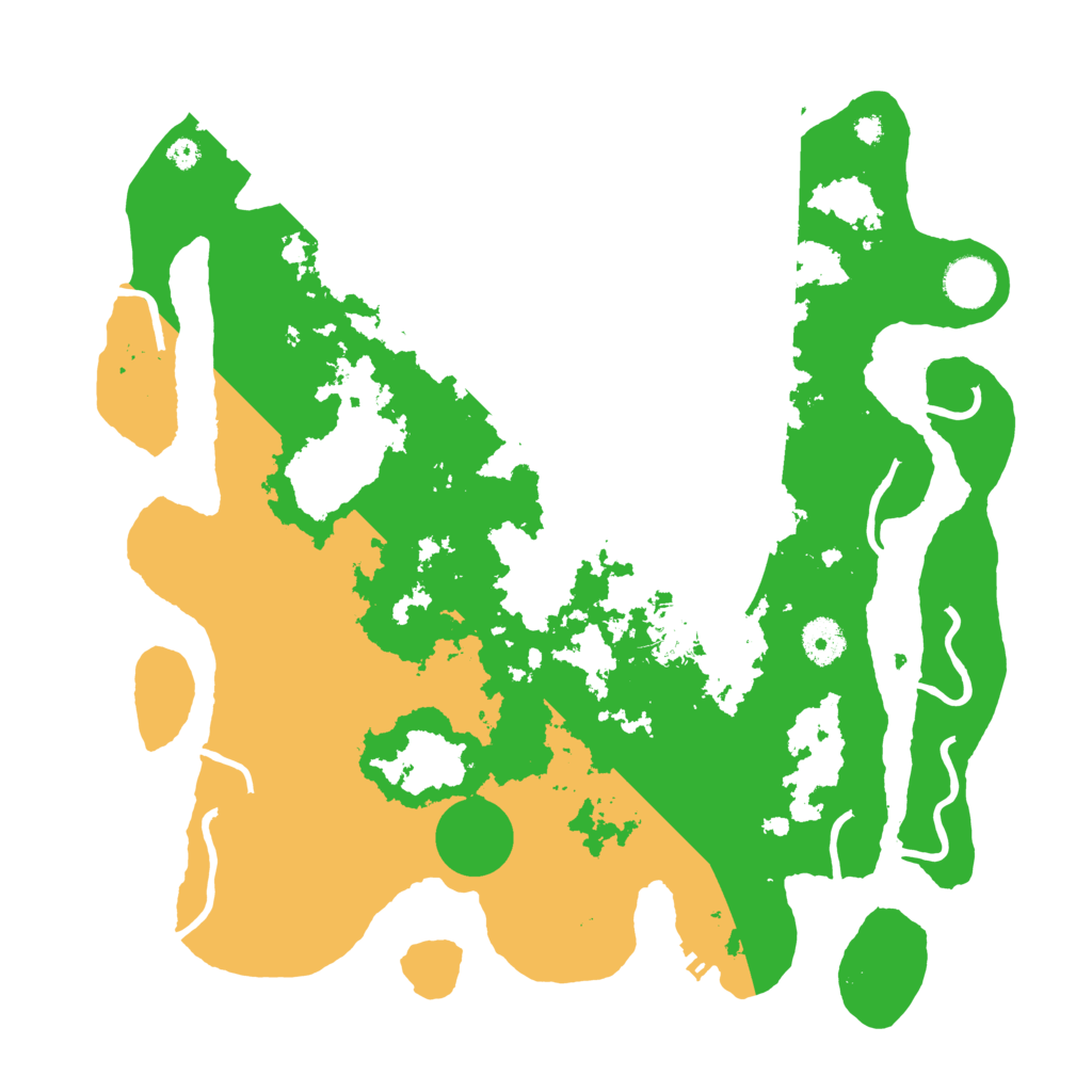 Biome Rust Map: Procedural Map, Size: 3700, Seed: 511487