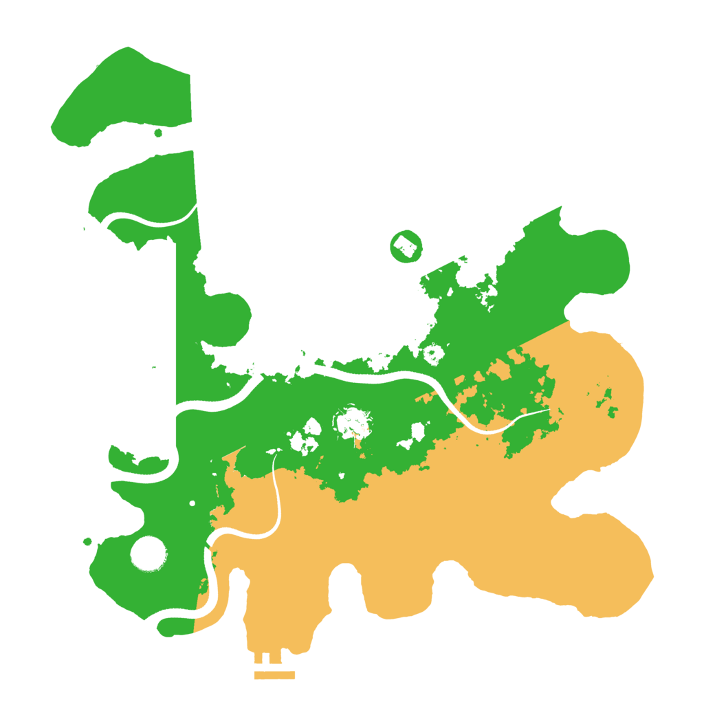 Biome Rust Map: Procedural Map, Size: 3500, Seed: 1891313305