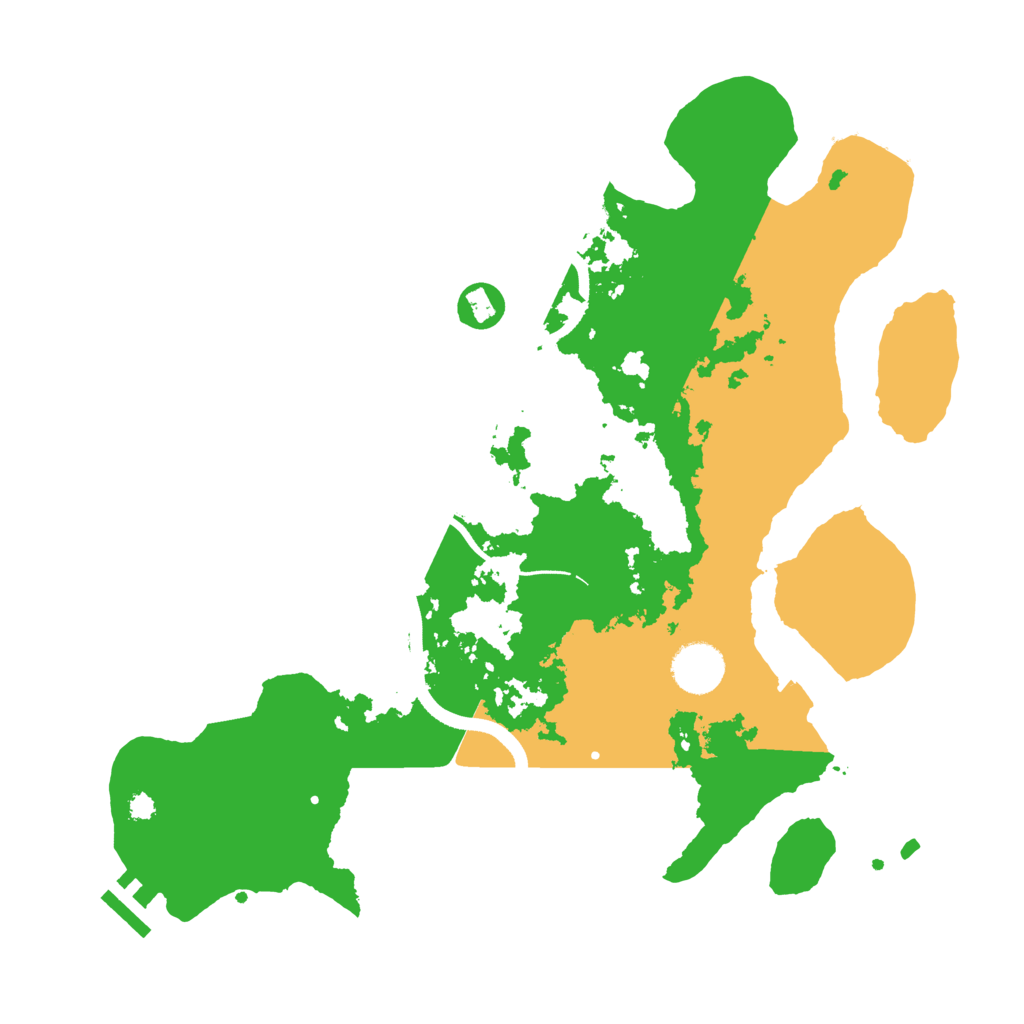 Biome Rust Map: Procedural Map, Size: 3500, Seed: 98187981
