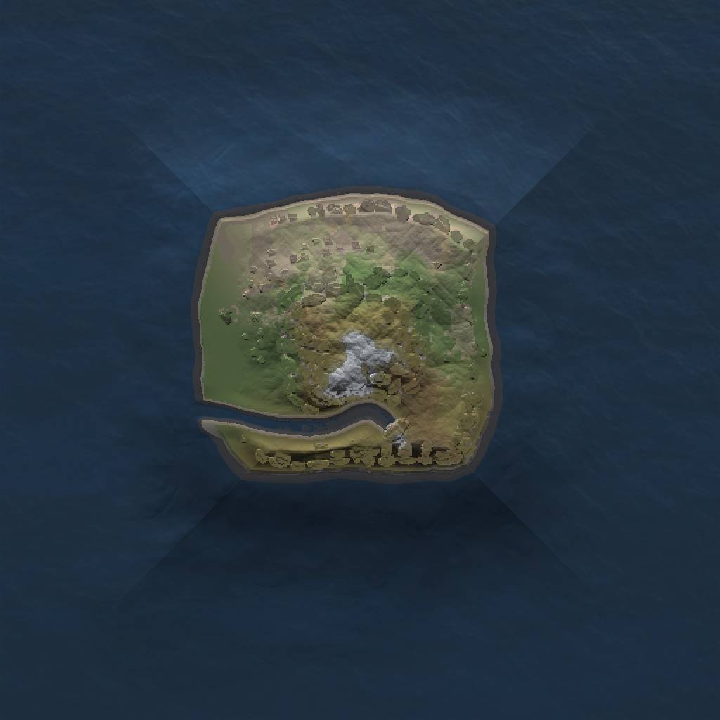 Rust Map: Procedural Map, Size: 1000, Seed: 1350260480, 3 Monuments