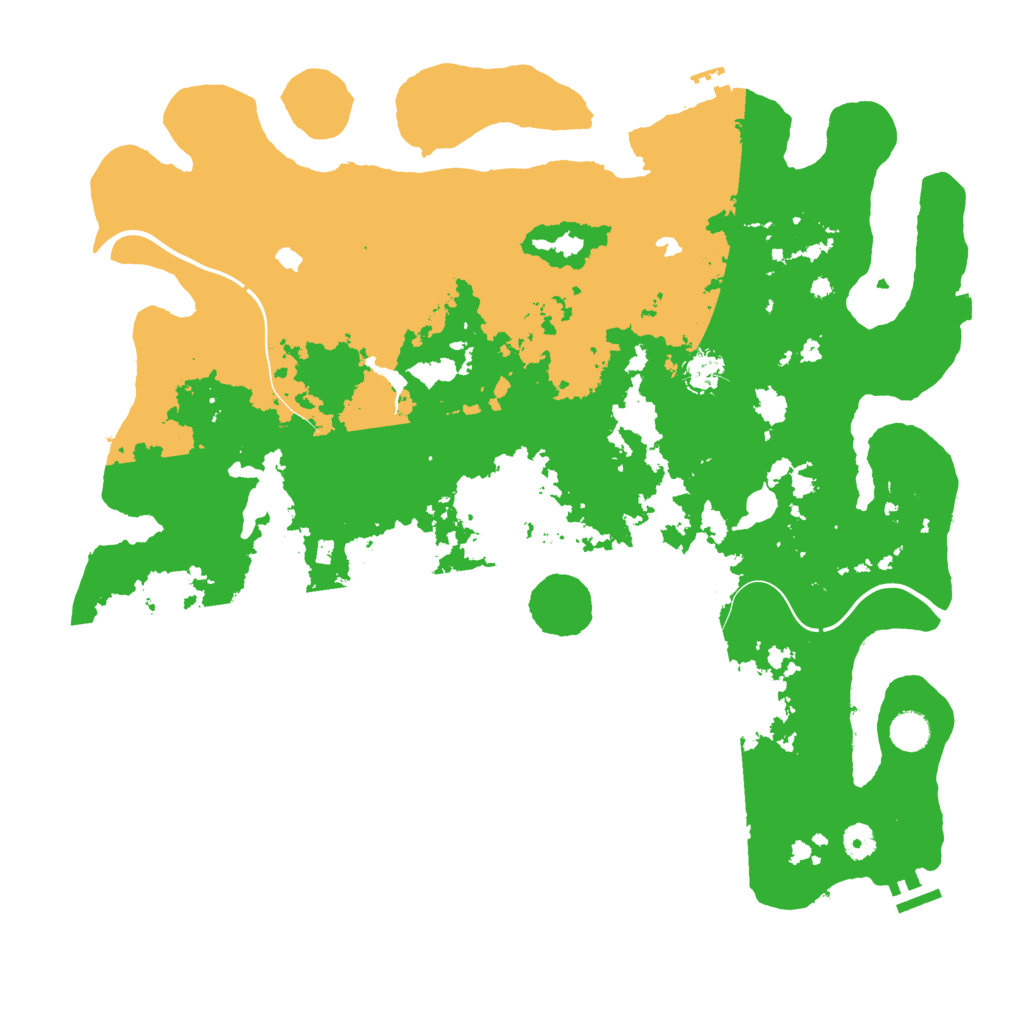 Biome Rust Map: Procedural Map, Size: 4500, Seed: 686504800