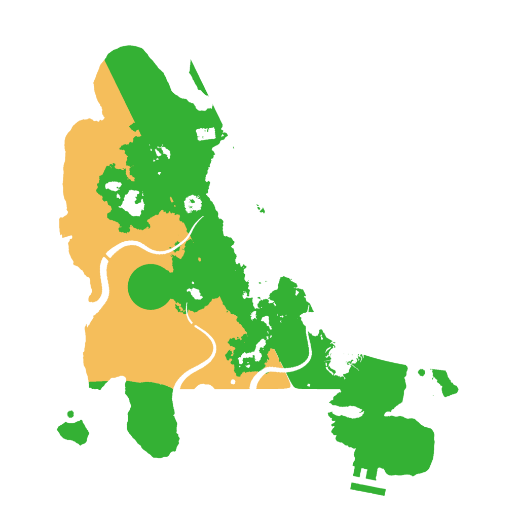 Biome Rust Map: Procedural Map, Size: 3000, Seed: 352070624
