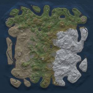 Thumbnail Rust Map: Procedural Map, Size: 4500, Seed: 601376160, 15 Monuments