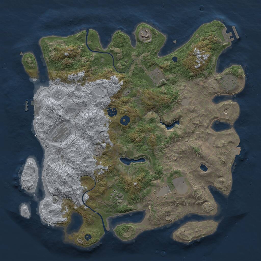 Rust Map: Procedural Map, Size: 4000, Seed: 1773412646, 14 Monuments