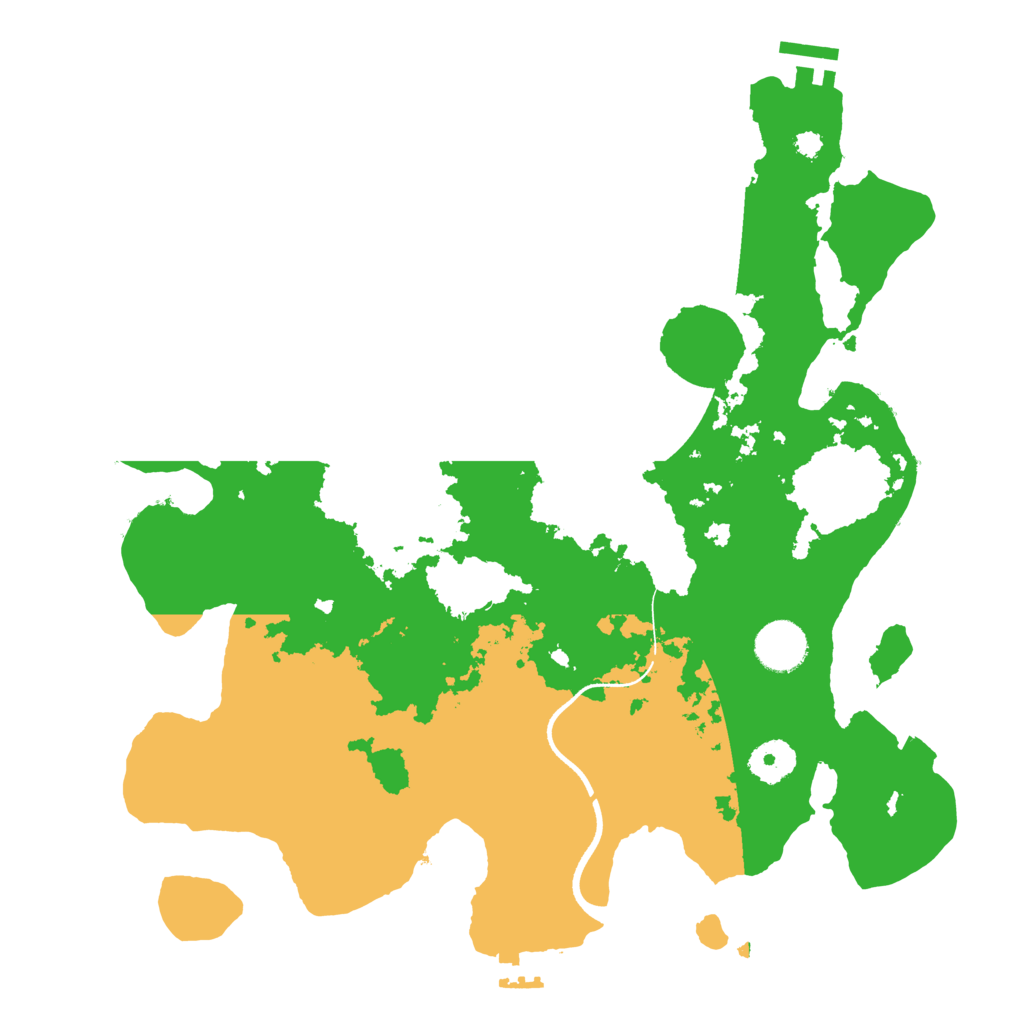 Biome Rust Map: Procedural Map, Size: 3500, Seed: 32179880