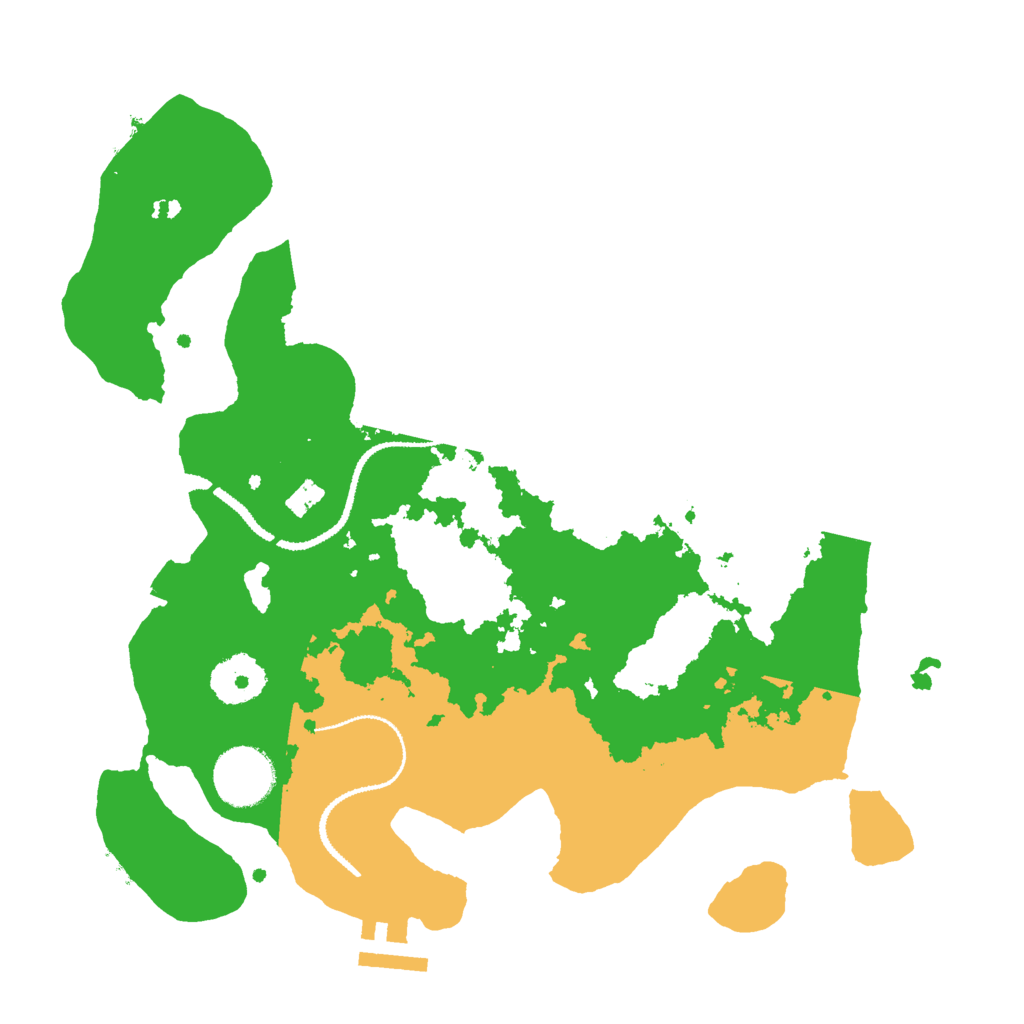 Biome Rust Map: Procedural Map, Size: 3000, Seed: 2050407464