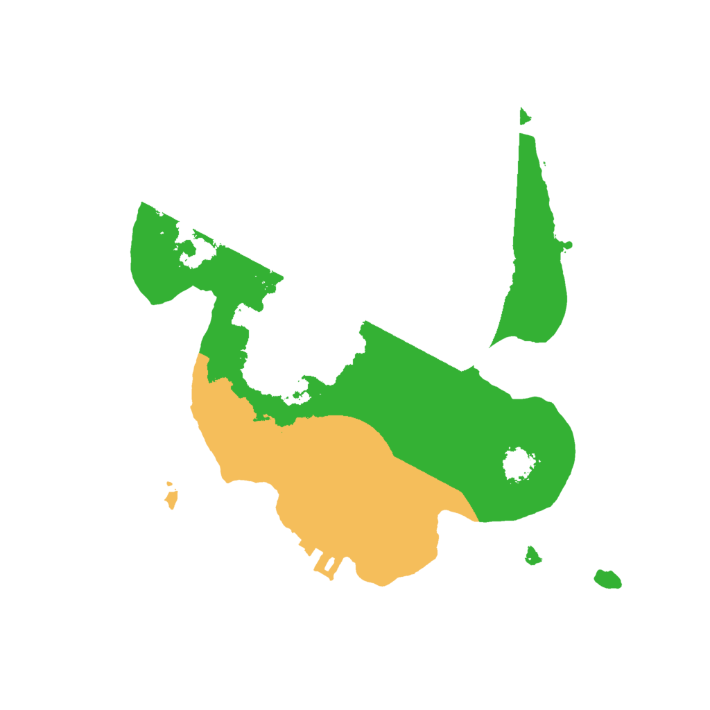 Biome Rust Map: Procedural Map, Size: 2000, Seed: 2019641080