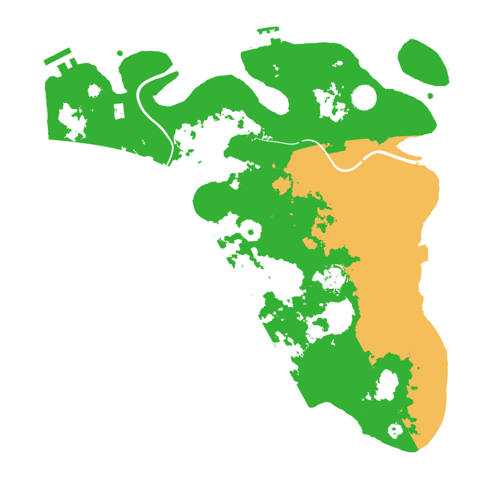 Biome Rust Map: Procedural Map, Size: 3500, Seed: 272029784