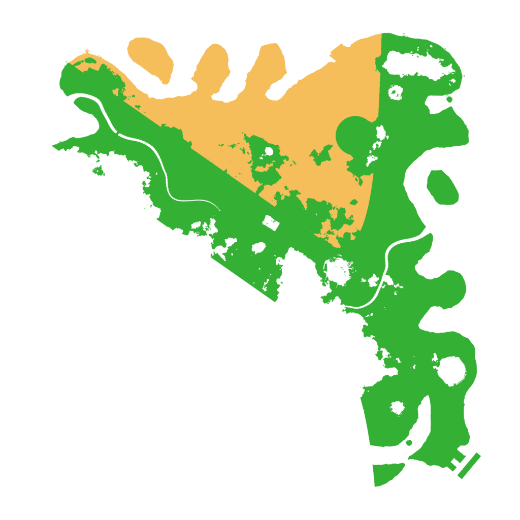Biome Rust Map: Procedural Map, Size: 3500, Seed: 1477831120