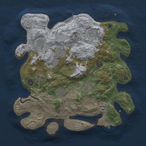 Thumbnail Rust Map: Procedural Map, Size: 3500, Seed: 1964601099, 17 Monuments