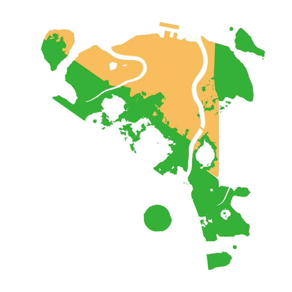 Biome Rust Map: Procedural Map, Size: 3000, Seed: 16154