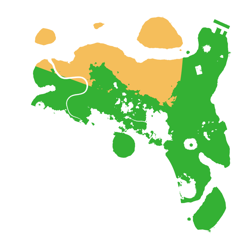 Biome Rust Map: Procedural Map, Size: 3000, Seed: 23484