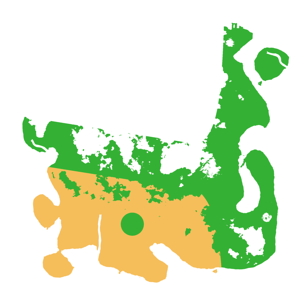 Biome Rust Map: Procedural Map, Size: 3500, Seed: 564852204