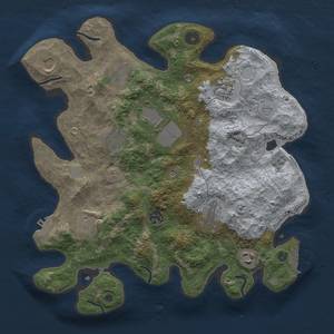 Thumbnail Rust Map: Procedural Map, Size: 3500, Seed: 1056545190, 17 Monuments