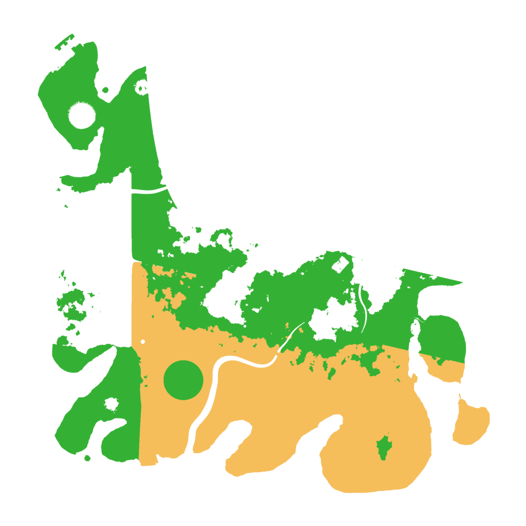 Biome Rust Map: Procedural Map, Size: 3500, Seed: 884485776