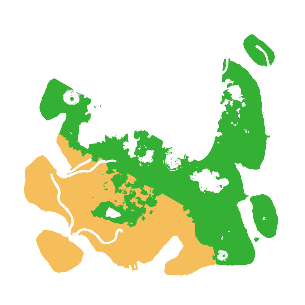 Biome Rust Map: Procedural Map, Size: 3000, Seed: 998880143