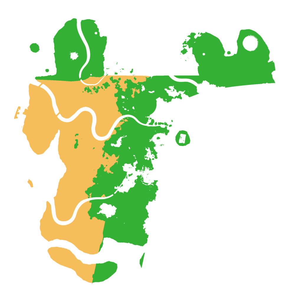 Biome Rust Map: Procedural Map, Size: 3500, Seed: 792377291