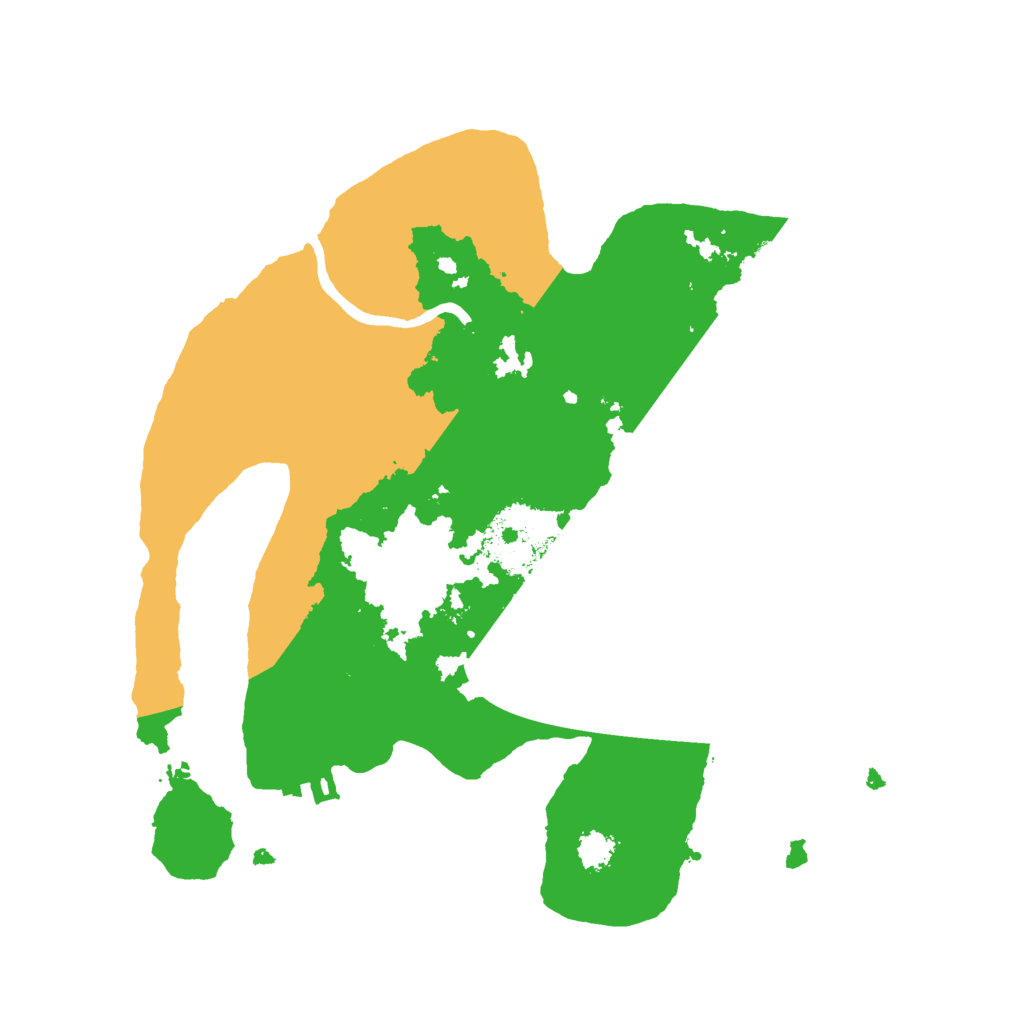 Biome Rust Map: Procedural Map, Size: 2500, Seed: 972825184