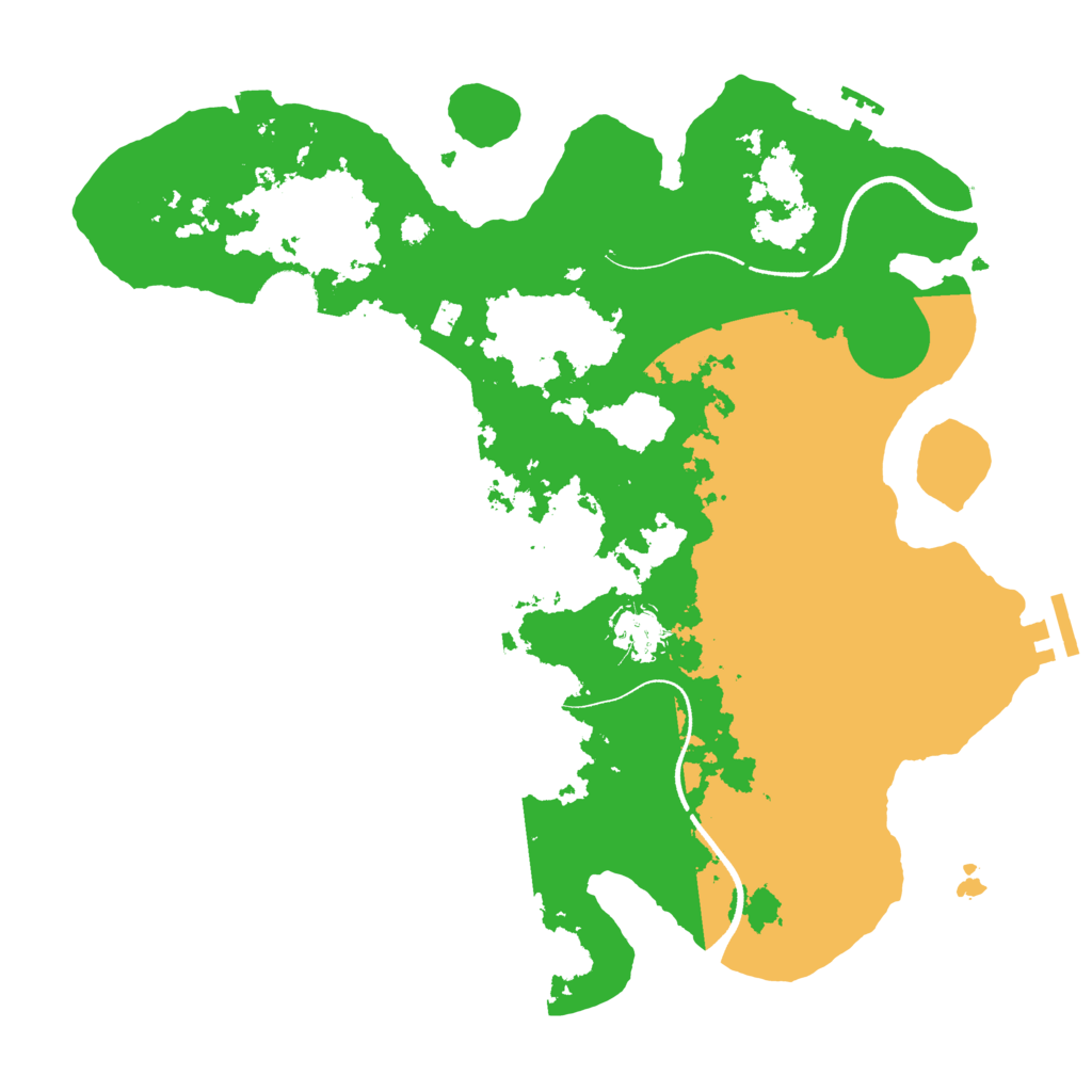 Biome Rust Map: Procedural Map, Size: 3500, Seed: 66170865