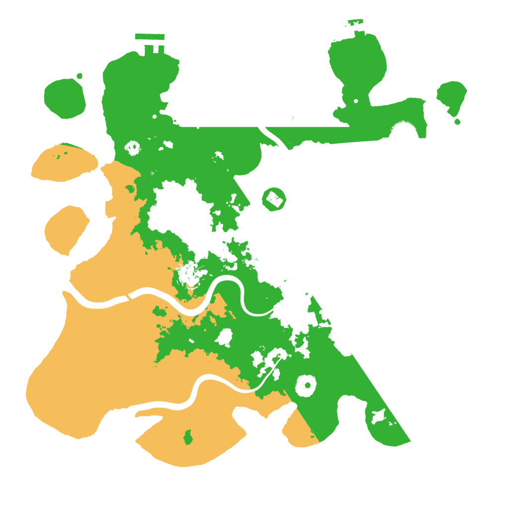 Biome Rust Map: Procedural Map, Size: 3500, Seed: 1278442706