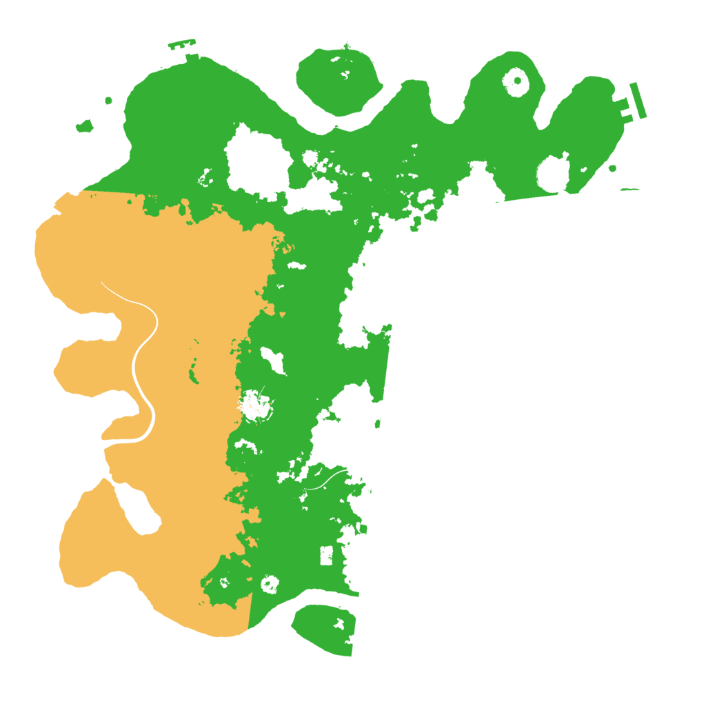 Biome Rust Map: Procedural Map, Size: 3900, Seed: 76657