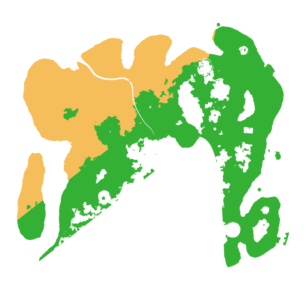 Biome Rust Map: Procedural Map, Size: 3500, Seed: 2025360813