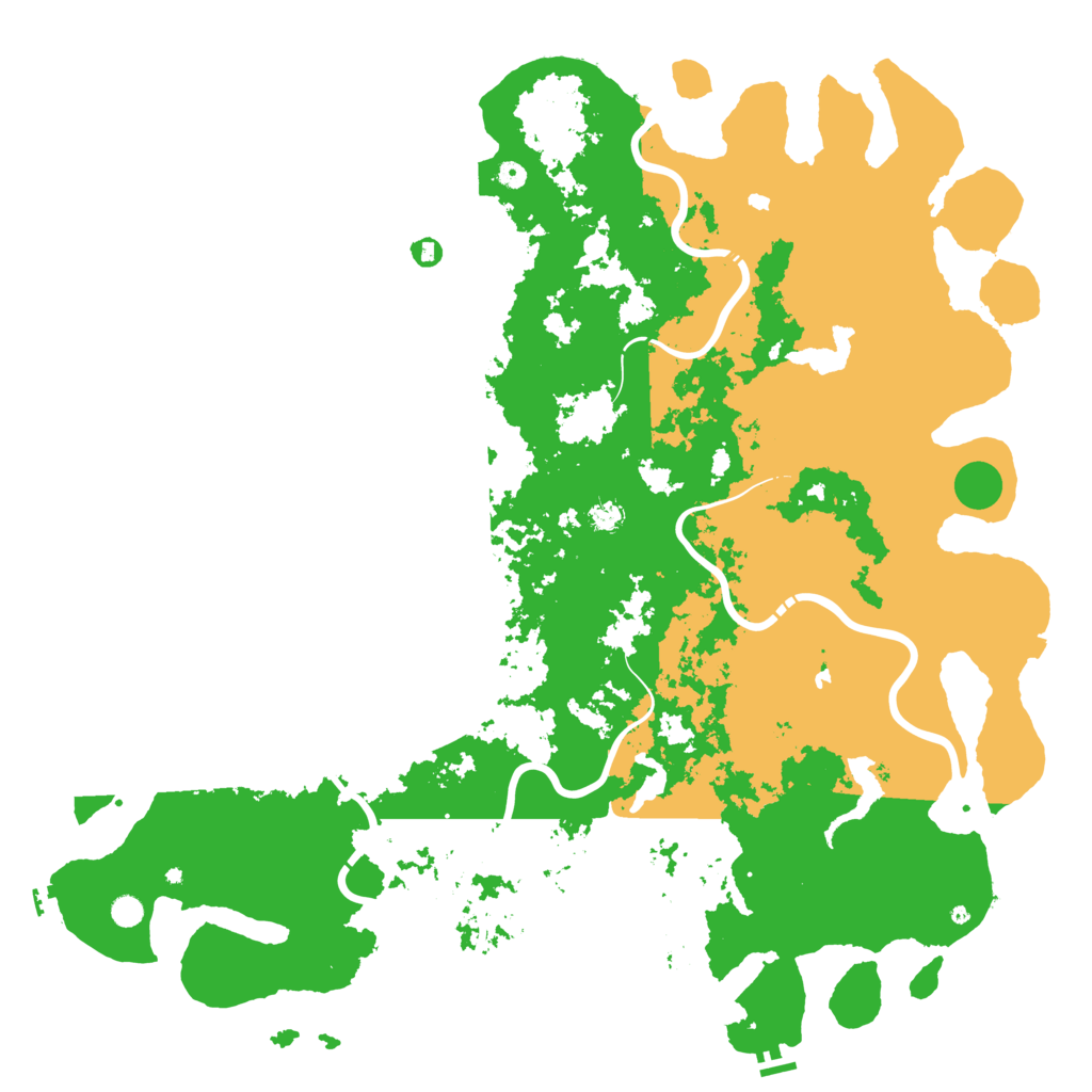 Biome Rust Map: Procedural Map, Size: 6000, Seed: 62387