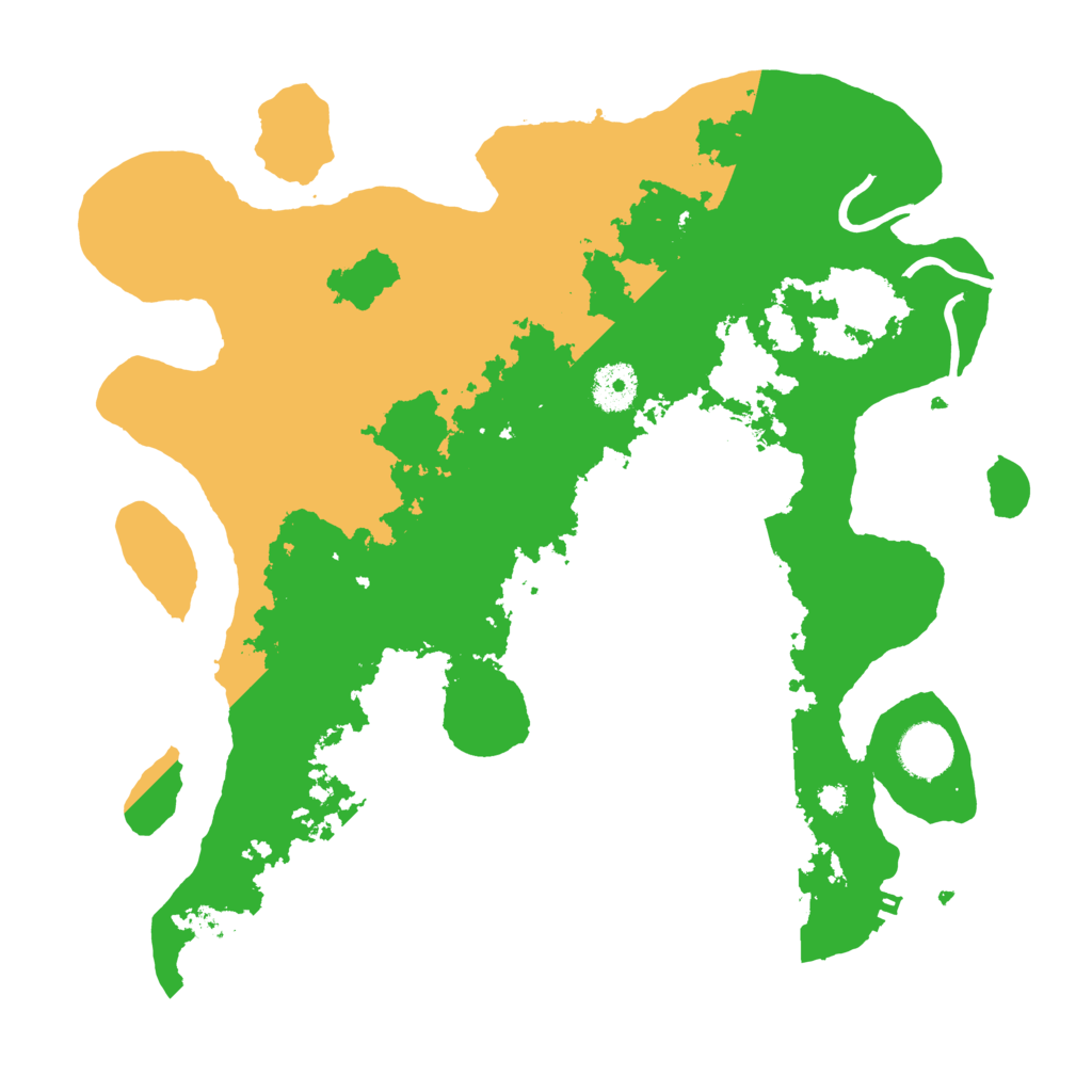 Biome Rust Map: Procedural Map, Size: 3500, Seed: 117138